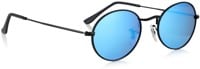 Glassy Campbell Polarized Sunglasses - black/blue mirror polarized lens